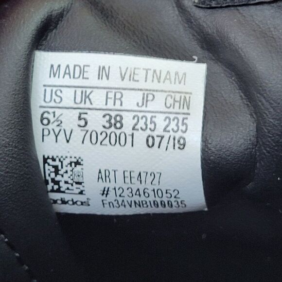 Adidas Sleek Women's Black Mid Top Sneaker Sz 6.5 - Picture 9 of 10